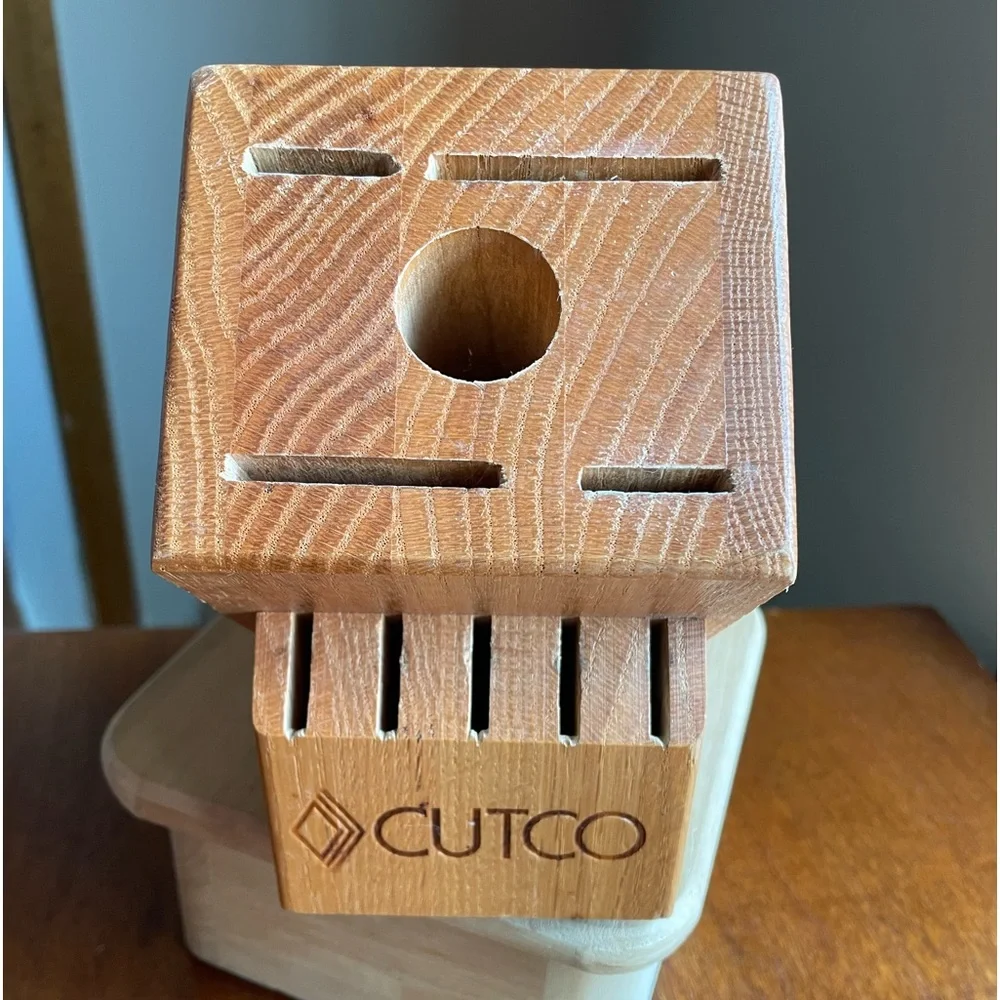 Cutco Wood Knife Block 10-Slot Made in USA